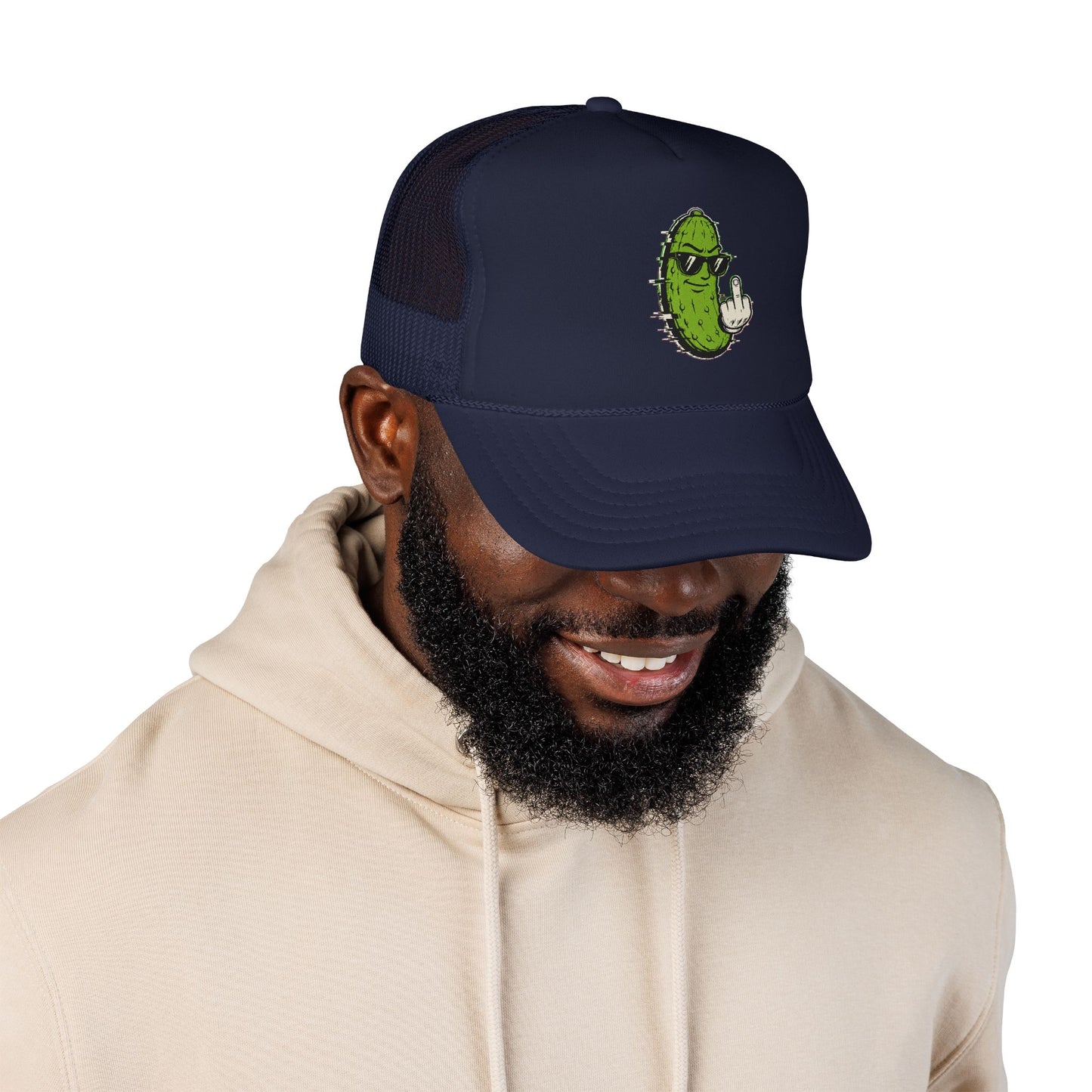 Gherkin's Mother Trucker Hat - Middle Finger