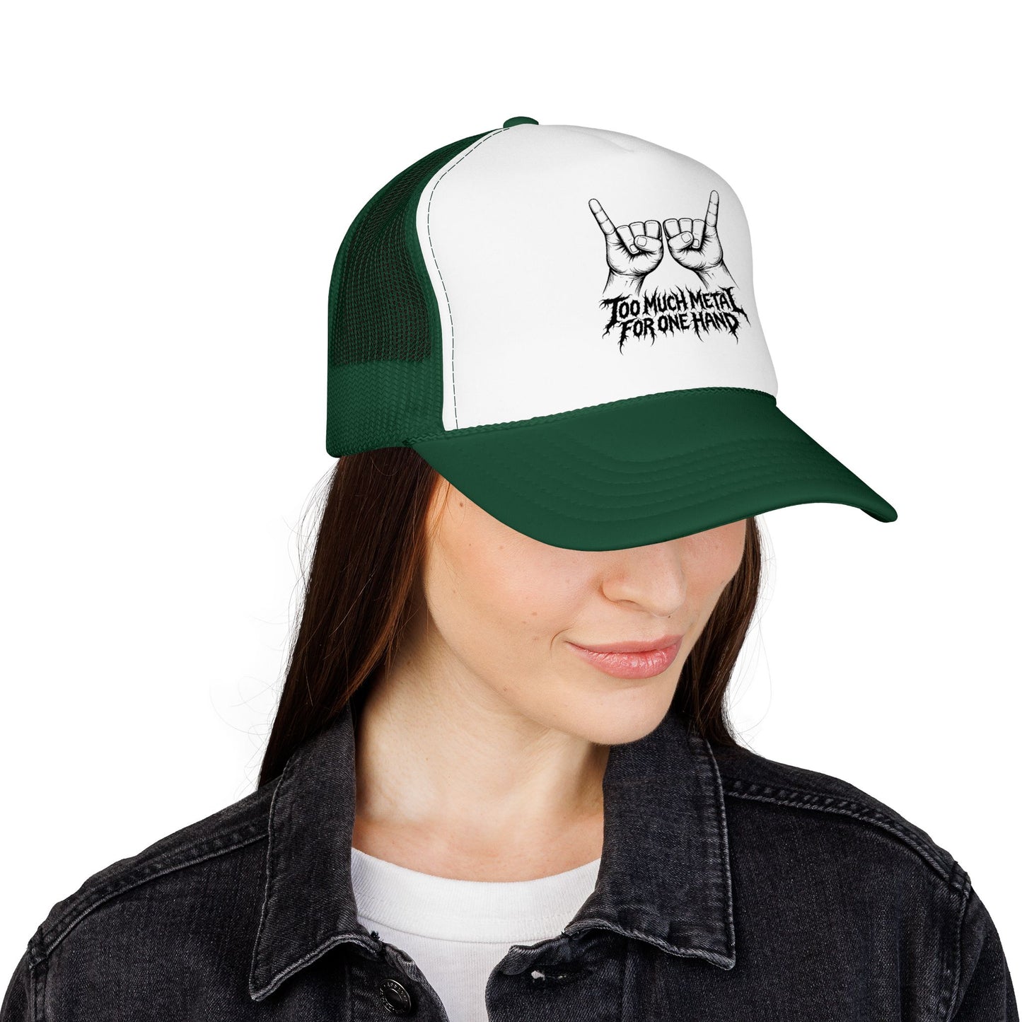 "Too Much Metal For One Hand" Trucker Hat