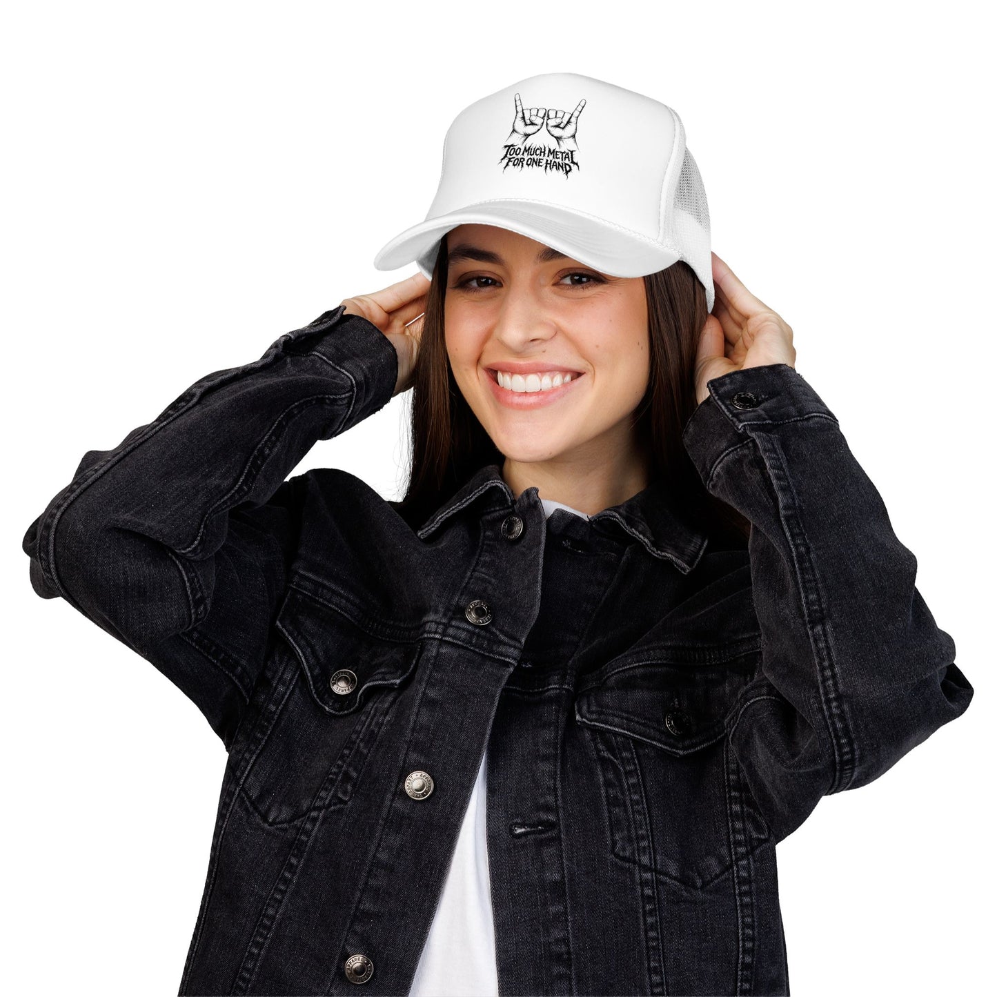 "Too Much Metal For One Hand" Trucker Hat