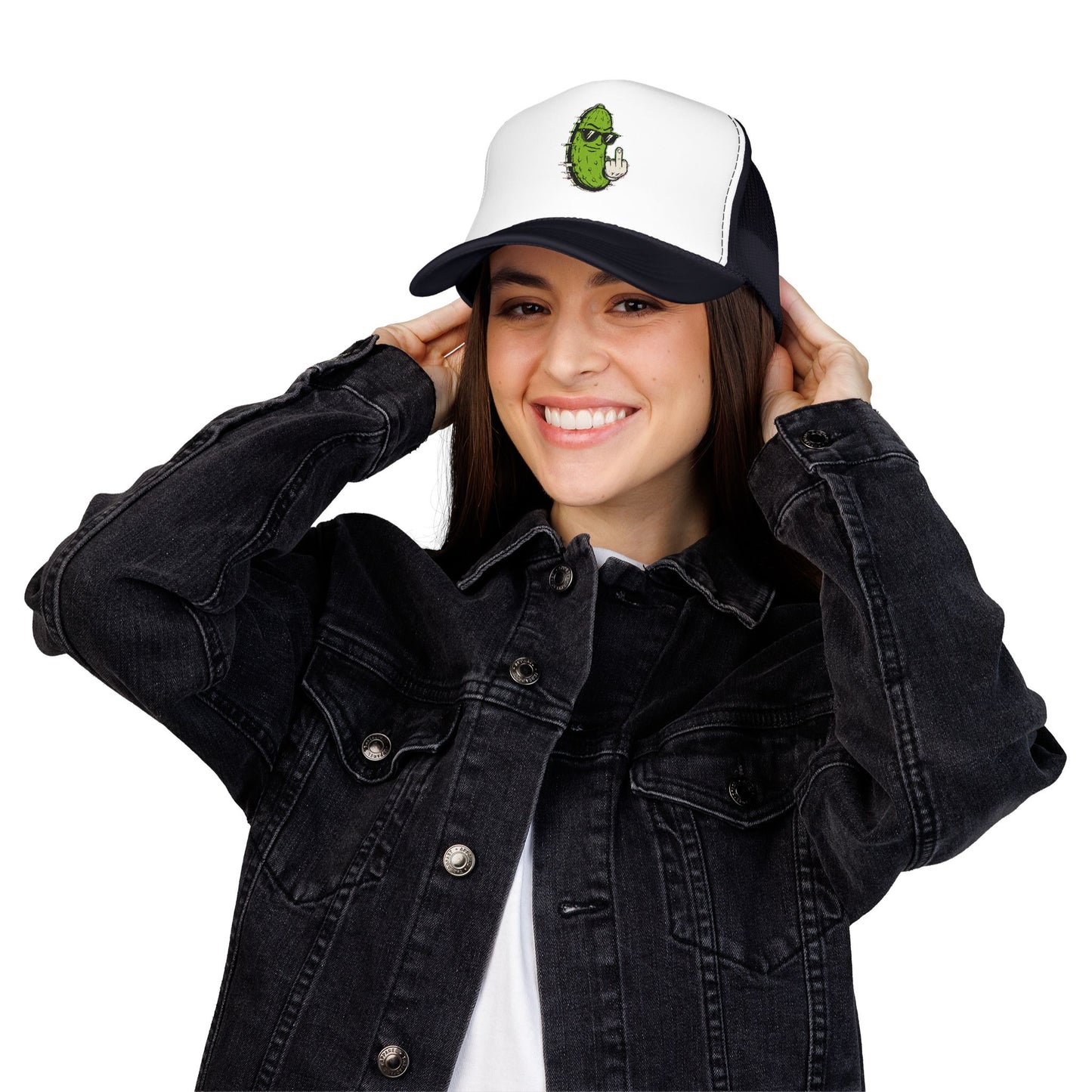 Gherkin's Mother Trucker Hat - Middle Finger