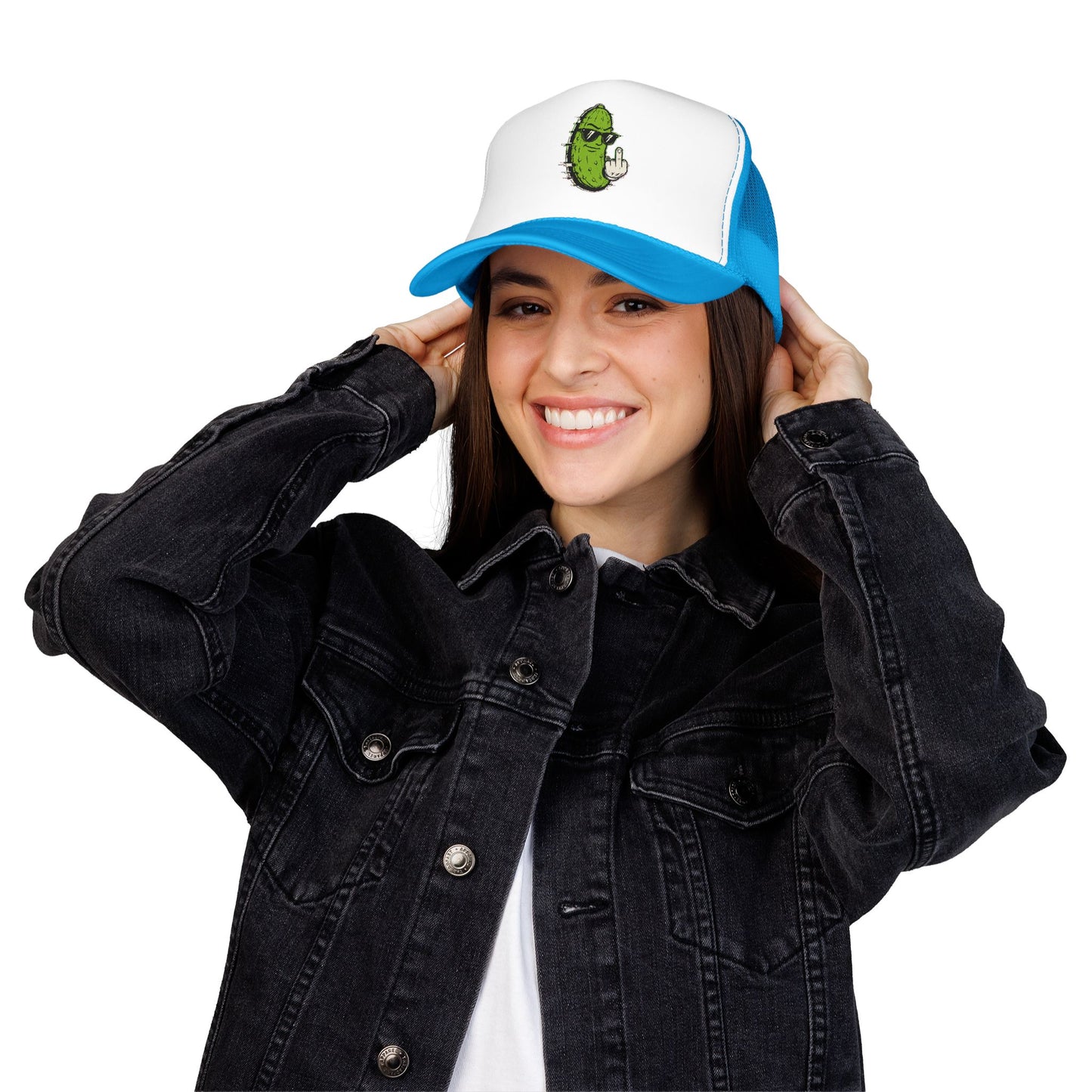 Gherkin's Mother Trucker Hat - Middle Finger