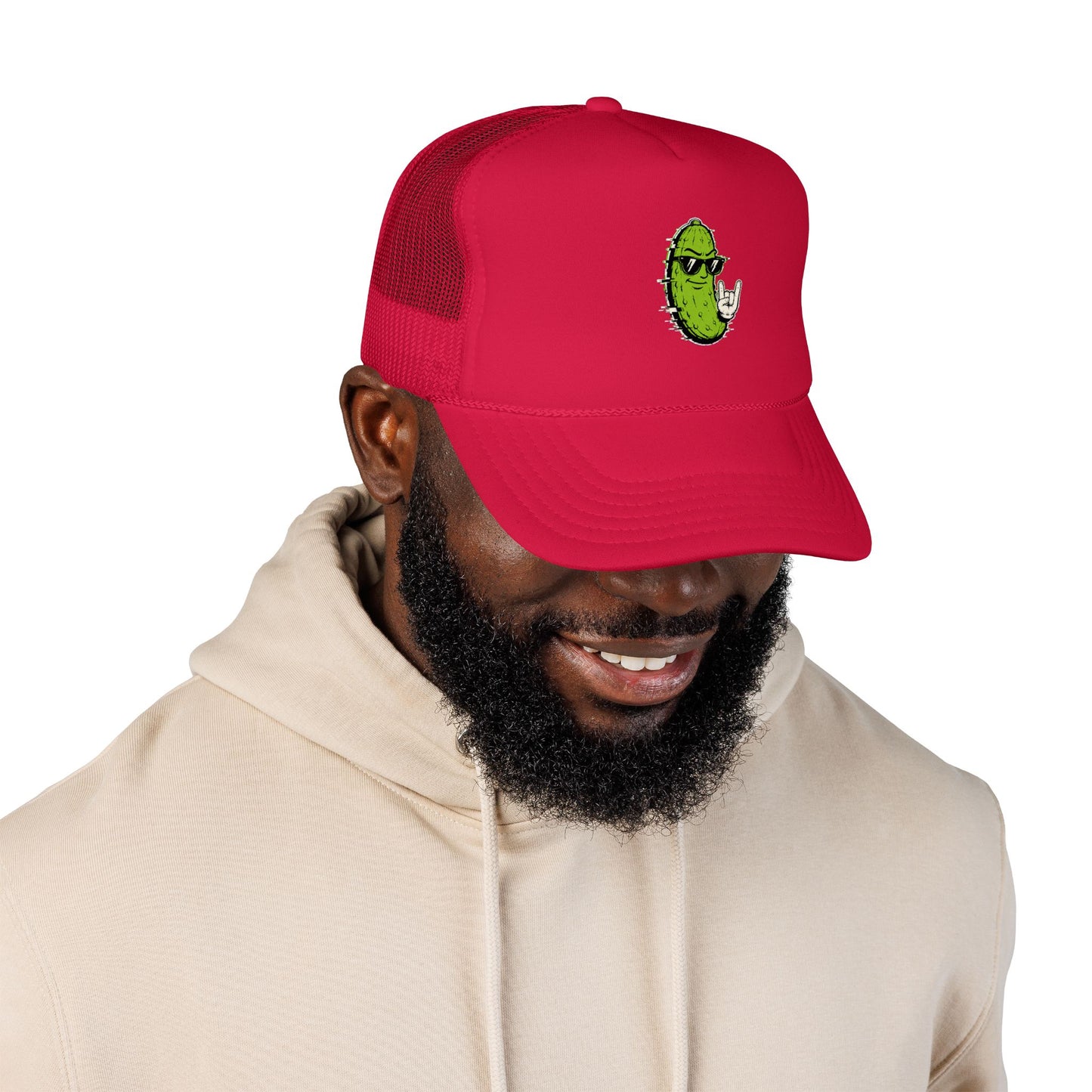 Gherkin's Mother Trucker Hat - Devil Horns