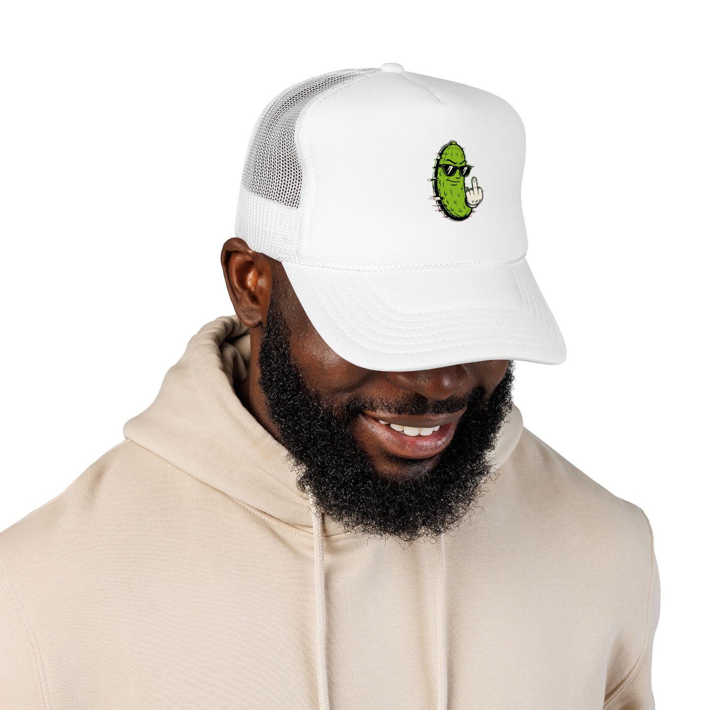 Gherkin's Mother Trucker Hat - Middle Finger
