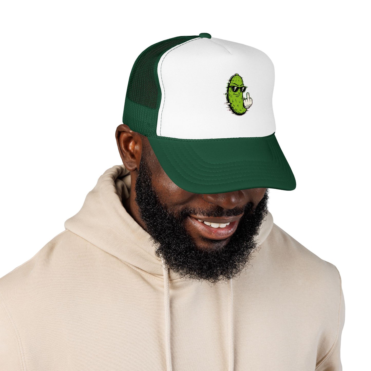 Gherkin's Mother Trucker Hat - Middle Finger