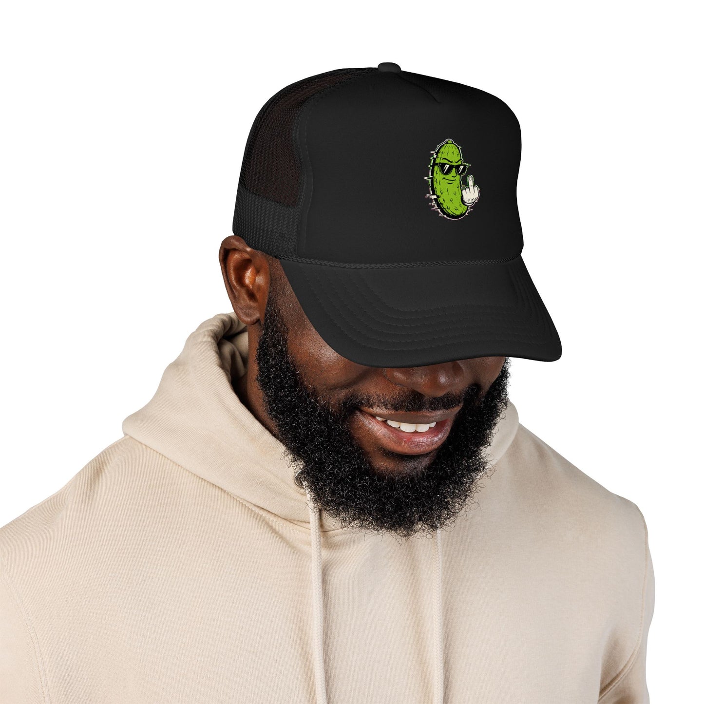 Gherkin's Mother Trucker Hat - Middle Finger