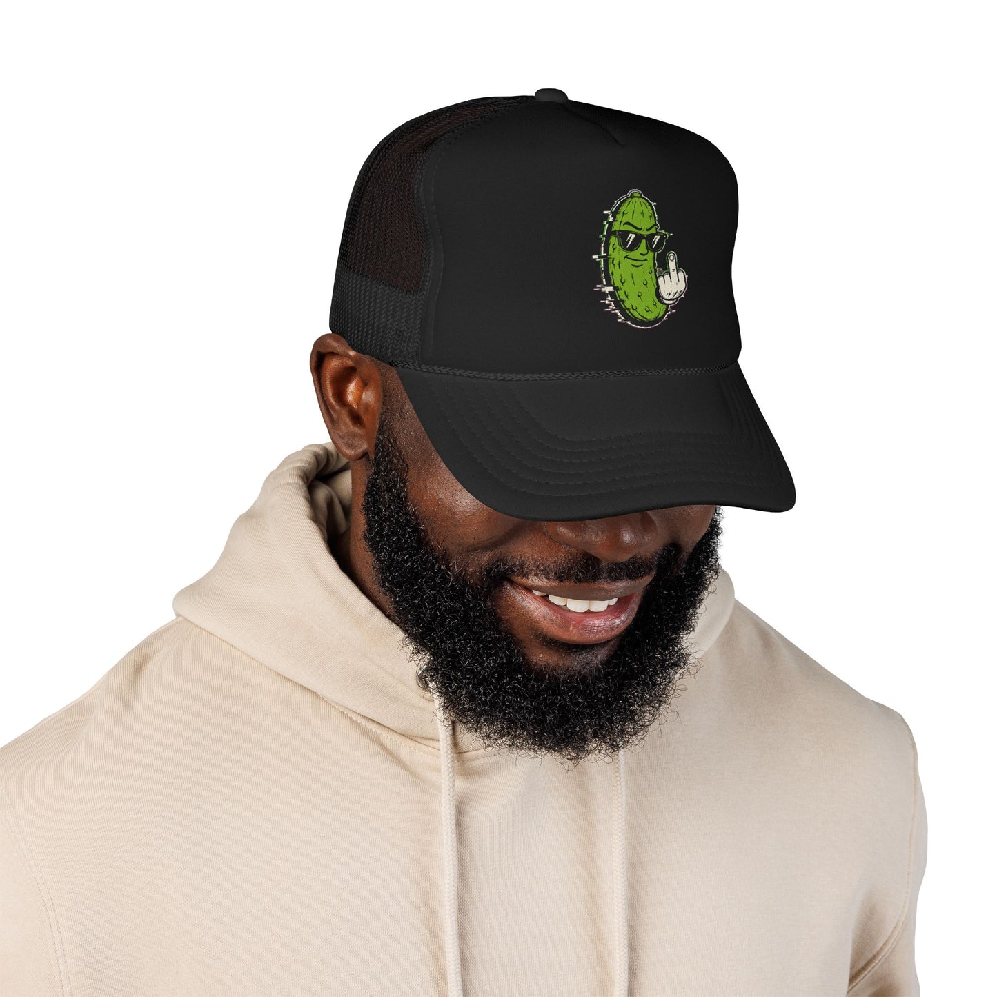 Gherkin's Mother Trucker Hat - Middle Finger