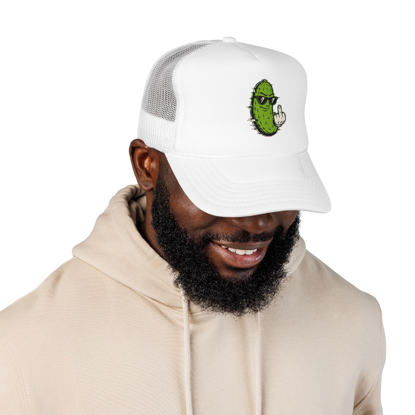 Gherkin's Mother Trucker Hat - Middle Finger