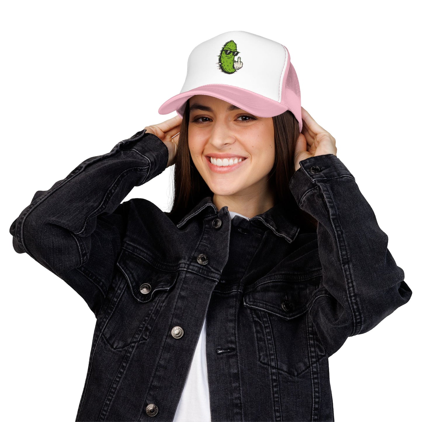 Gherkin's Mother Trucker Hat - Middle Finger
