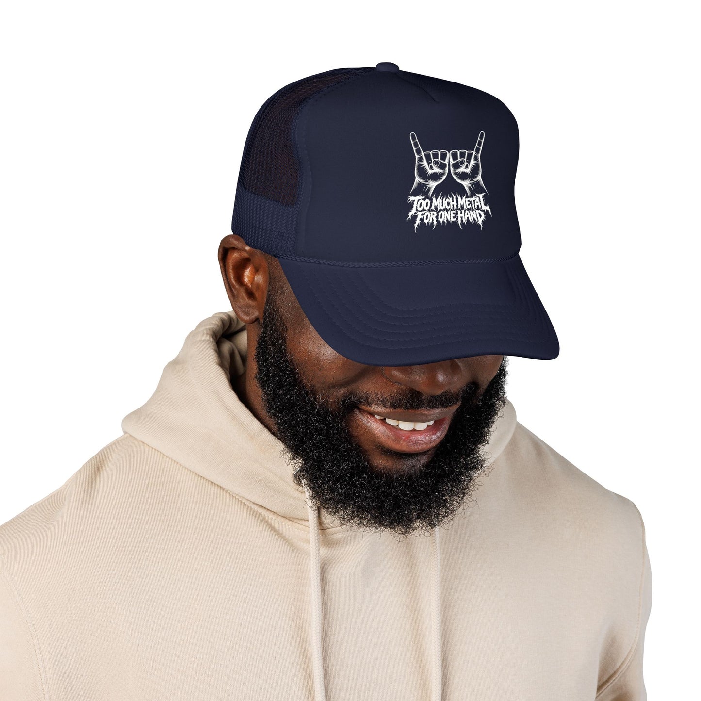 "Too Much Metal For One Hand" Trucker Hat