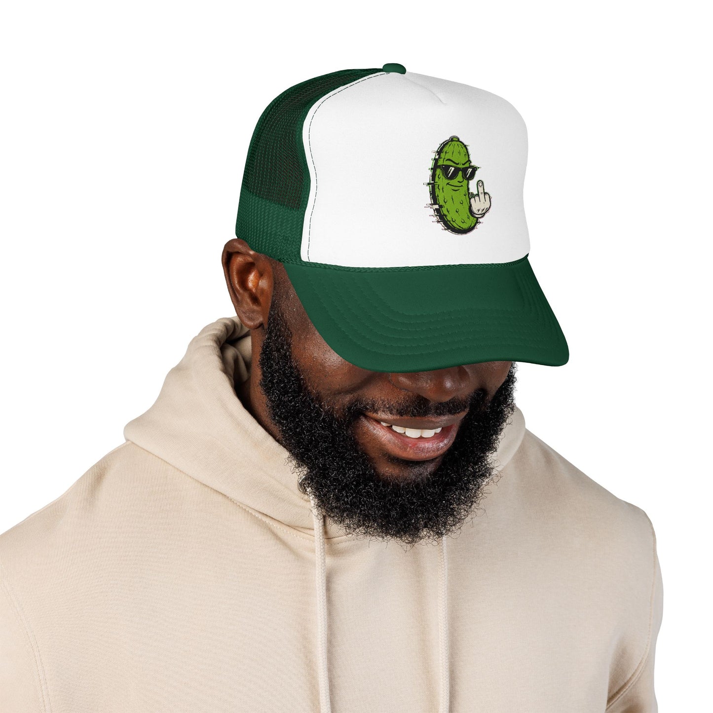 Gherkin's Mother Trucker Hat - Middle Finger