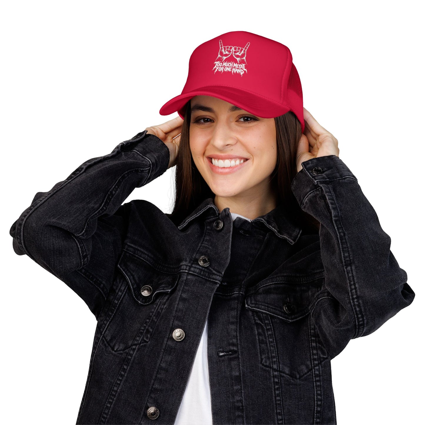 "Too Much Metal For One Hand" Trucker Hat