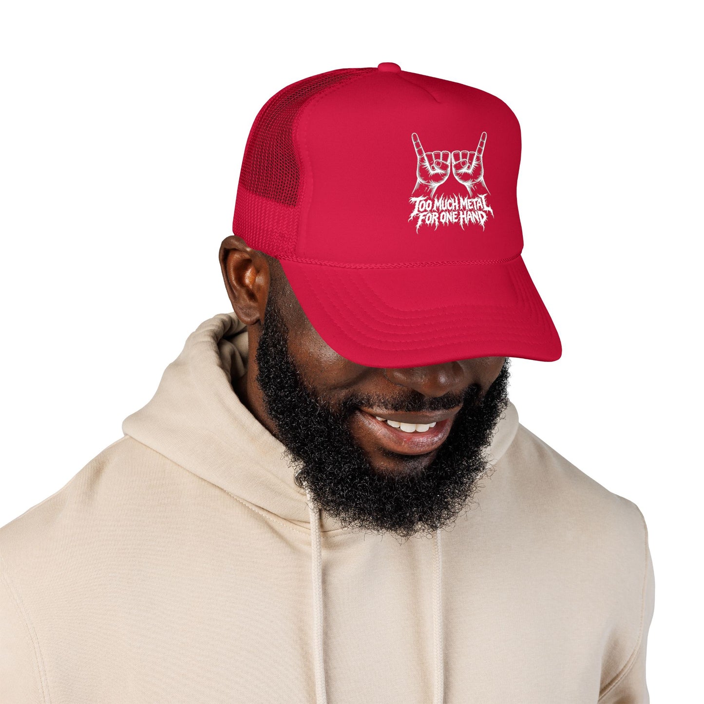 "Too Much Metal For One Hand" Trucker Hat