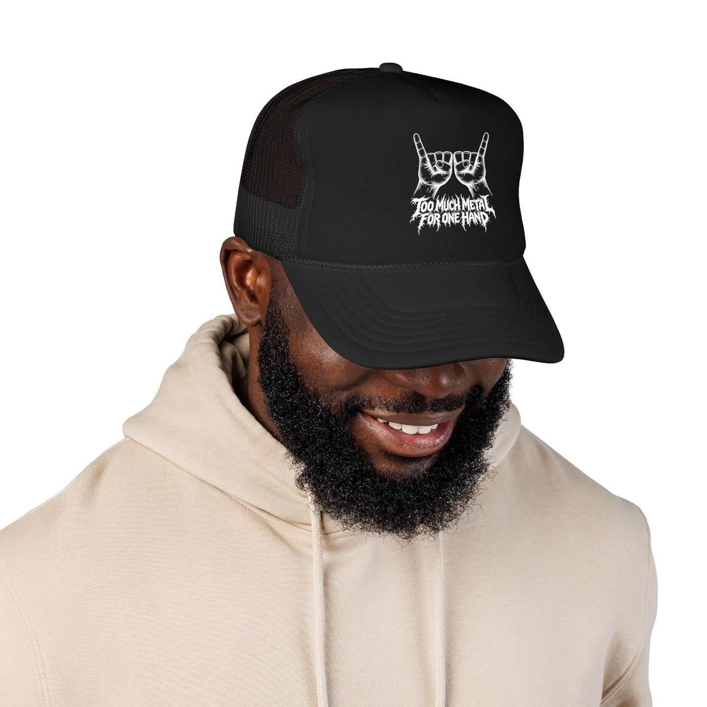 "Too Much Metal For One Hand" Trucker Hat