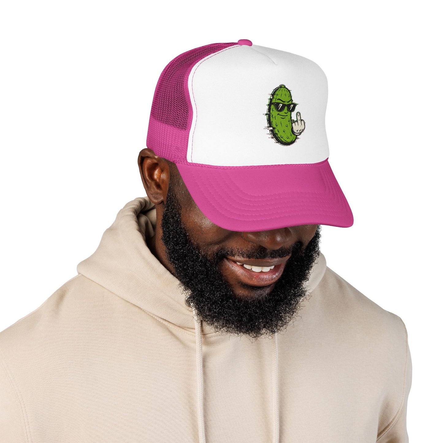 Gherkin's Mother Trucker Hat - Middle Finger
