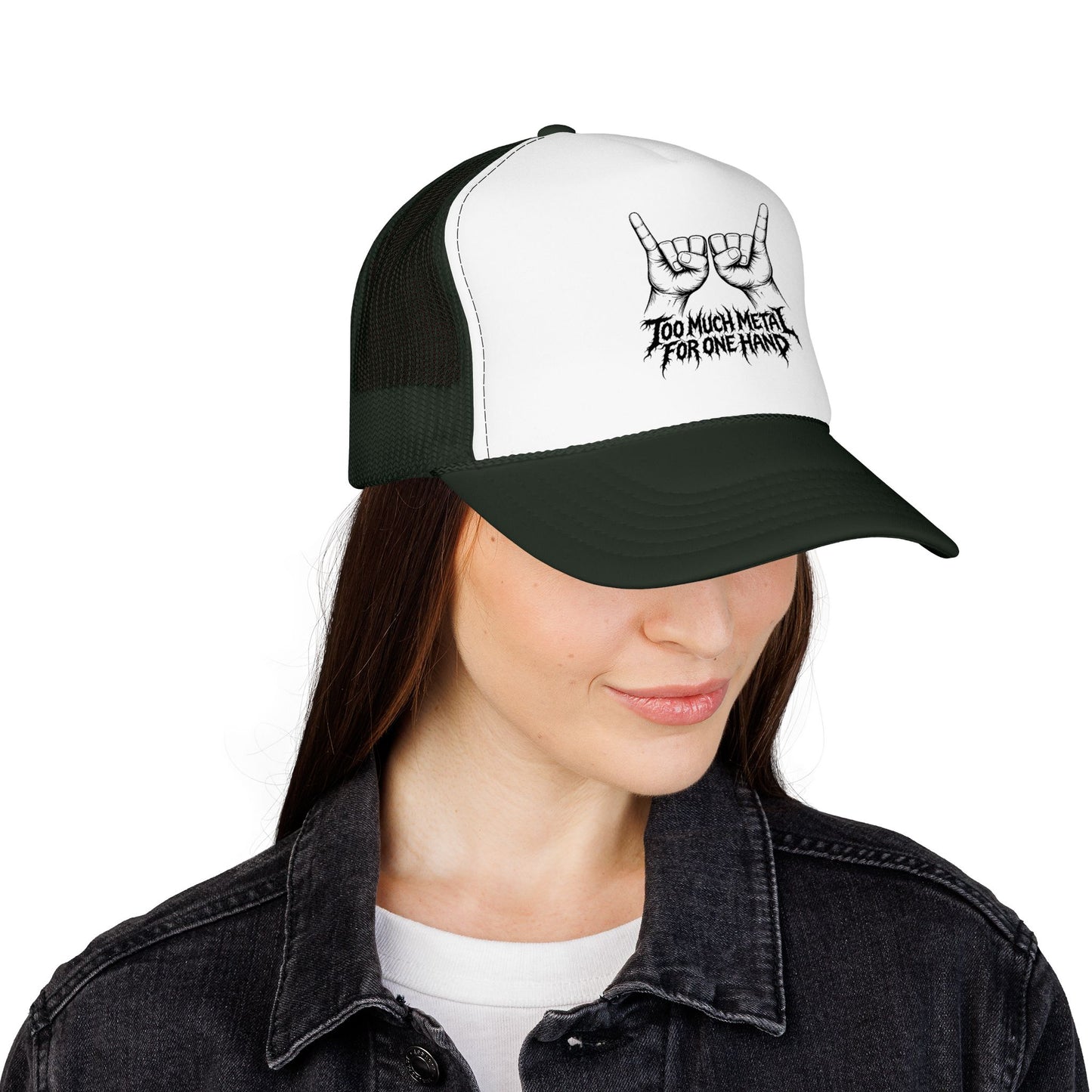 "Too Much Metal For One Hand" Trucker Hat