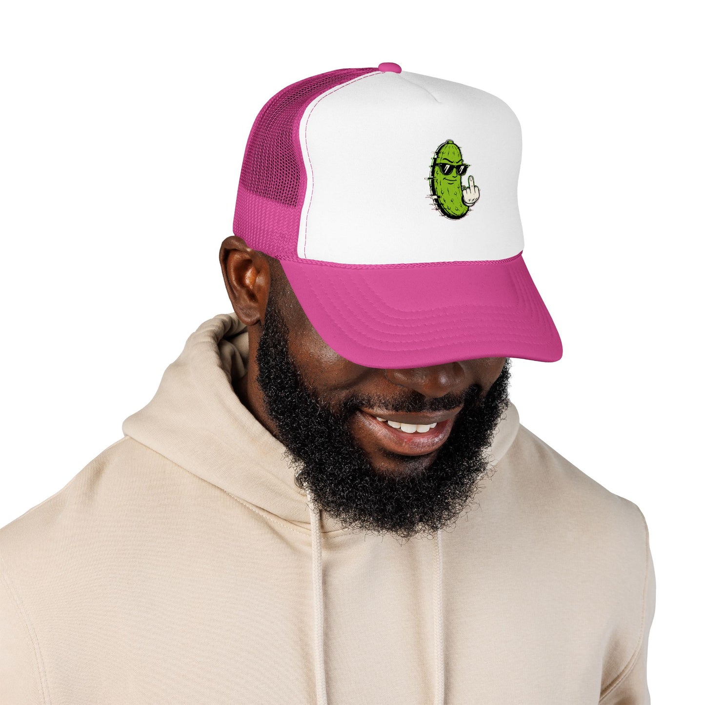 Gherkin's Mother Trucker Hat - Middle Finger